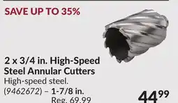Princess Auto 2 x 3/4 in. High-Speed Steel Annular Cutters offer