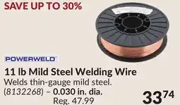 Princess Auto 11 lb Mild Steel Welding Wire- 0.030 in. dia offer
