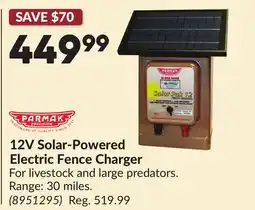 Princess Auto 12V Solar-Powered Electric Fence Charger offer