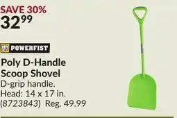 Princess Auto Poly D-Handle Scoop Shovel offer