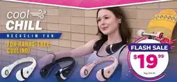 Showcase cool CHILL NECKSLIM FAN FOR HANDS-FREE COOLING! offer