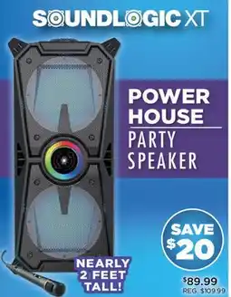 Showcase SOUNDLOGIC XT POWER HOUSE PARTY SPEAKER offer