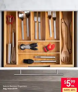 Kitchen Stuff Plus Natura Bamboo Organizers offer