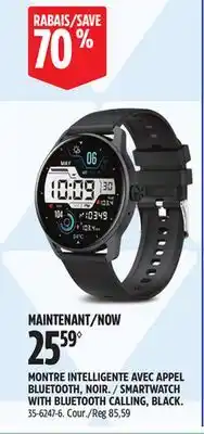 Canadian Tire SMARTWATCH WITH BLUETOOTH CALLING offer