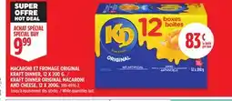 Canadian Tire KRAFT DINNER ORIGINAL MACARONI AND CHEESE, 12 X 200G offer