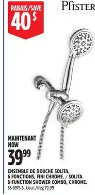 Canadian Tire SOLITA 6-FUNCTION SHOWER COMBO offer