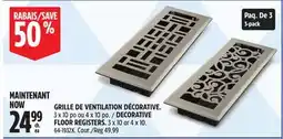Canadian Tire IMPERIAL DECORATIVE FLOOR REGISTERS offer