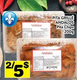 Supermarché PA PITA GRILLÉ ANDALOS | Pita Chips offer