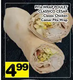 Supermarché PA PITA WRAP POULET CLASSICO CÉSAR | Classic Chicken Caesar Pita Wrap offer
