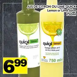 Supermarché PA Jus De Citron Ou Lime Quick | Lemon Or Lime Juice offer