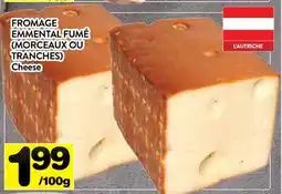 Supermarché PA FROMAGE EMMENTAL FUMÉ (MORCEAUX OU TRANCHES) | Cheese offer