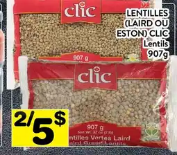 Supermarché PA LENTILLES CLIC | CLIC Lentils offer