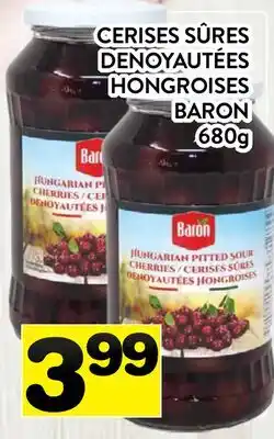 Supermarché PA CERISES SÛRES DENOYAUTÉES HONGROISES BARON offer