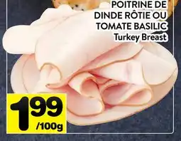 Supermarché PA POITRINE DE DINDE RÔTIE OU TOMATE BASILIC | TURKEY BREAST offer