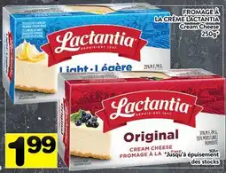 Supermarché PA FROMAGE À LA CRÈME LACTANTIA | Cream Cheese offer