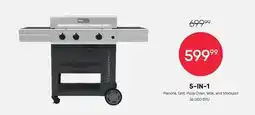 Meubles RD 5-IN-1 Plancha, Grill, Pizza Oven, Wok, and Stockpot offer
