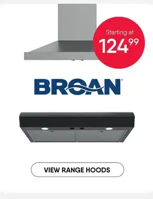 Meubles RD BROAN RANGE HOODS offer