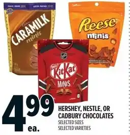 Metro Hershey, nestle, or cadbury chocolates offer