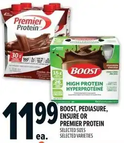Metro Boost, pediasure, ensure or premier protein offer