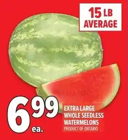 Metro Extra large whole seedless watermelons offer
