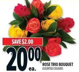 Metro Rose trio bouquet offer
