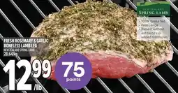 Metro Fresh rosemary & garlic boneless lamb leg offer