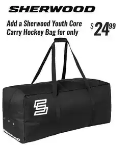 Hockey Life SHERWOOD YOUTH CORE CARRY HOCKEY BAG offer
