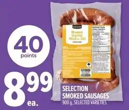Metro Selection smoked sausages offer