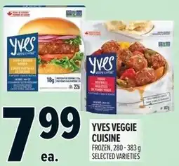 Metro Yves veggie cuisine offer