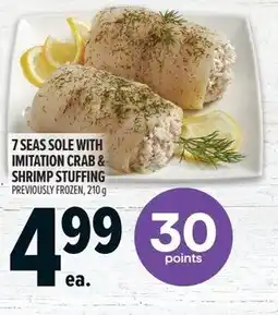 Metro 7 seas sole with imitation crab & shrimp stuffing offer
