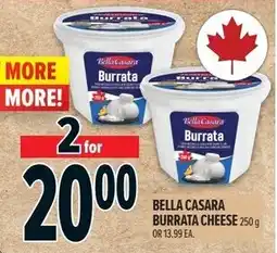 Metro Bella casara burrata cheese offer
