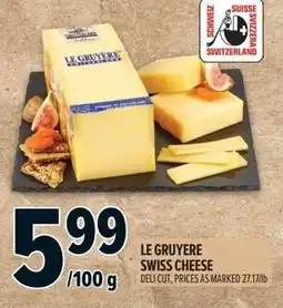 Metro Le gruyere swiss cheese offer