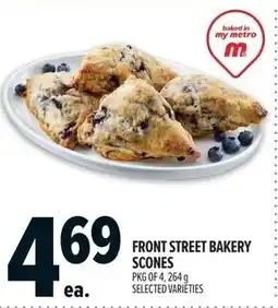 Metro Front street bakery scones offer