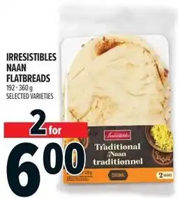 Metro Irresistibles naan flatbreads offer