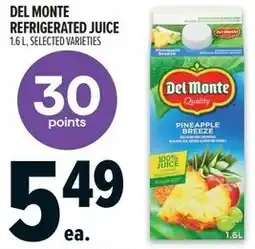 Metro Del monte refrigerated juice offer