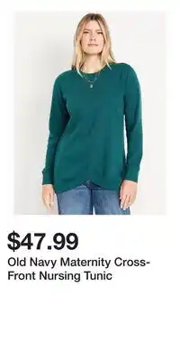 Old Navy Old Navy Maternity Cross-Front Nursing Tunic offer