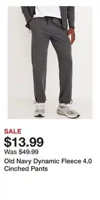 Old Navy Old Navy Dynamic Fleece 4.0 Cinched Pants offer