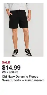 Old Navy Old Navy Dynamic Fleece Sweat Shorts -- 7-inch inseam offer