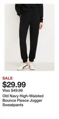 Old Navy Old Navy High-Waisted Bounce Fleece Jogger Sweatpants offer