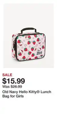 Old Navy Old Navy Hello Kitty Lunch Bag for Girls offer