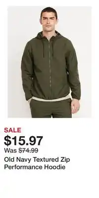 Old Navy Old Navy Textured Zip Performance Hoodie offer