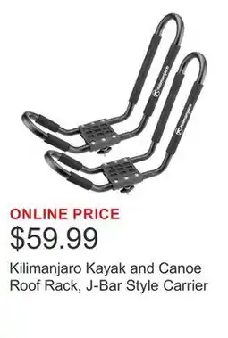 Costco Kilimanjaro Kayak and Canoe Roof Rack, J-Bar Style Carrier offer