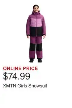 Costco XMTN Girls Snowsuit offer