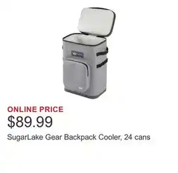 Costco SugarLake Gear Backpack Cooler, 24 cans offer
