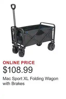 Costco Mac Sport XL Folding Wagon with Brakes offer