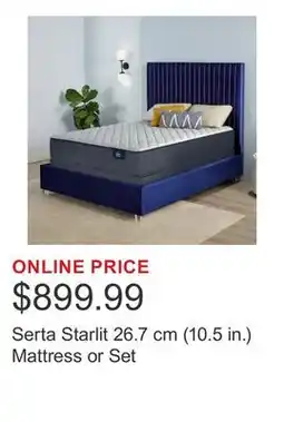 Costco Serta Starlit 26.7 cm (10.5 in.) Mattress or Set offer