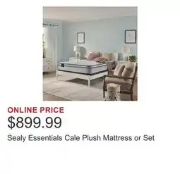 Costco Sealy Essentials Cale Plush Mattress or Set offer