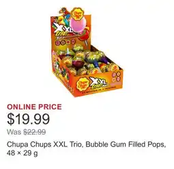 Costco Chupa Chups XXL Trio, Bubble Gum Filled Pops, 48 × 29 g offer