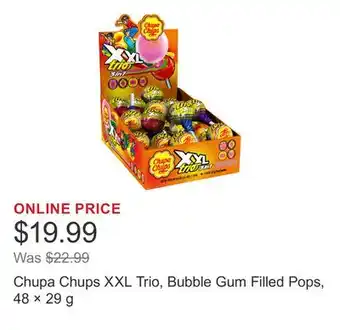 Costco Chupa Chups XXL Trio, Bubble Gum Filled Pops, 48 × 29 g offer
