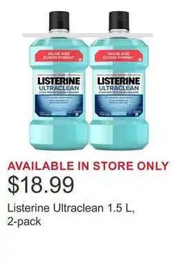 Costco Listerine Ultraclean 1.5 L, 2-pack offer